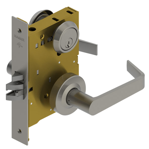 Hager 3861S Apartment Entrance Mortise Lockset | BHMA Grade 1 Sectional Trim