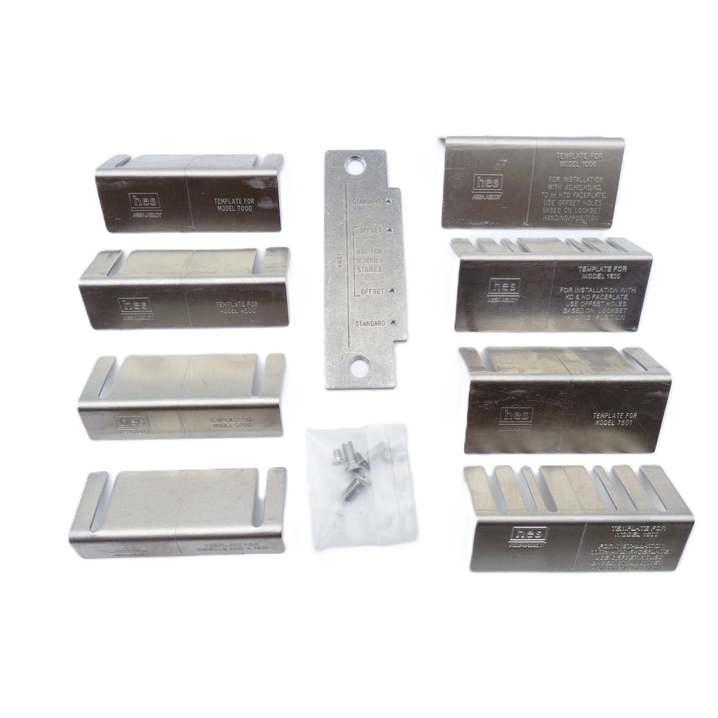 HES HESCUT-MTK Metal Template Kit for HES Electric Strikes