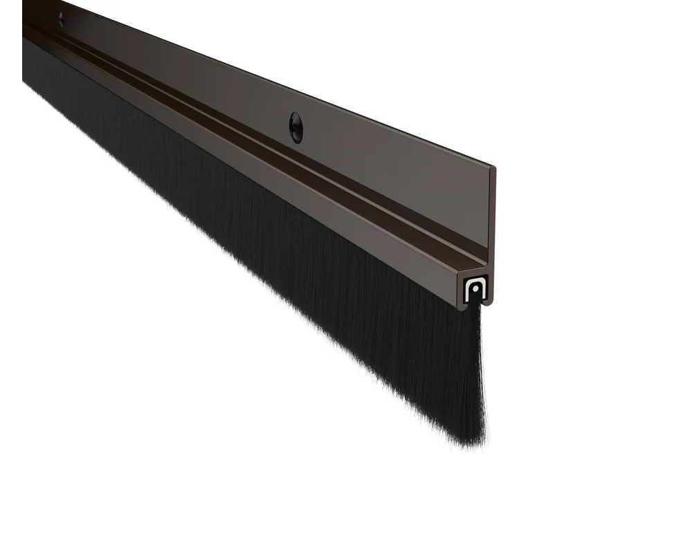 Pemko 18100DNB Nylon Brush Sill Sweep – Dark Bronze, 1" Brush, 36" or 48"