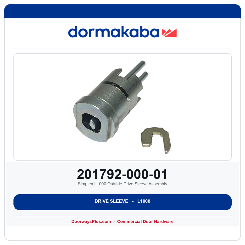 DormaKaba 201792-000-01 Simplex L1000 Outside Drive Sleeve Assembly – SFIC