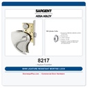 Sargent 8217 BHW Ligature Resistant Mortise Lock – Asylum Function