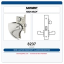 Sargent 8237 BHW Ligature Resistant Classroom Mortise Lockset