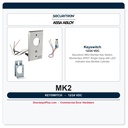 Securitron MK2 Mortise Key Switch Momentary DPDT Single Gang LED 12/24VDC