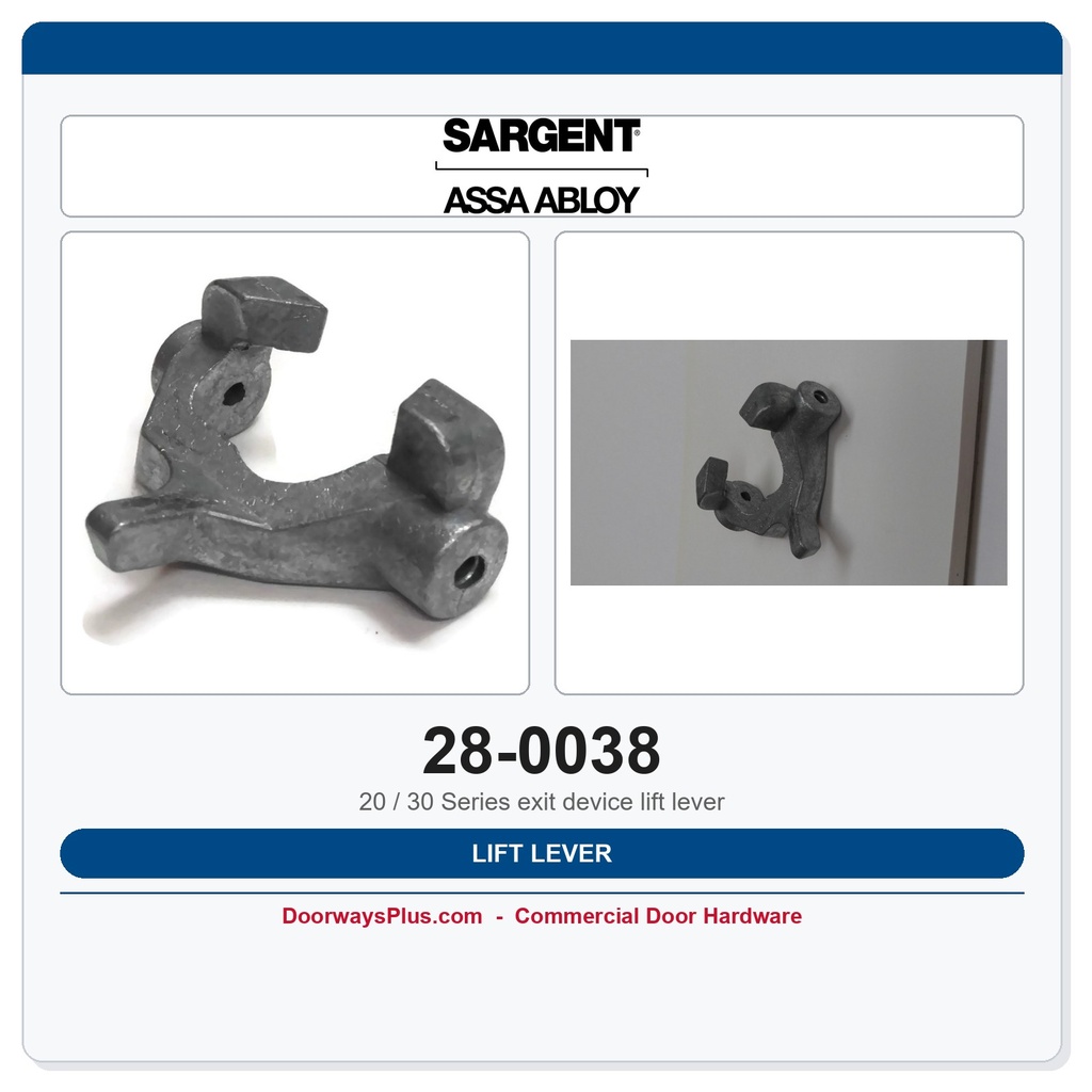 Sargent 28-0038 Lift Lever | 20 Series Exit Device Part (Pre-2000)