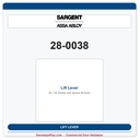 Sargent 28-0038 Lift Lever | 20 Series Exit Device Part (Pre-2000)