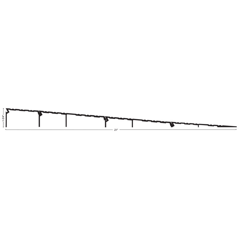 NGP R175 ADA Compliant Interlocking Wheelchair Ramp – 21″ Wide x 1-3/4″ High