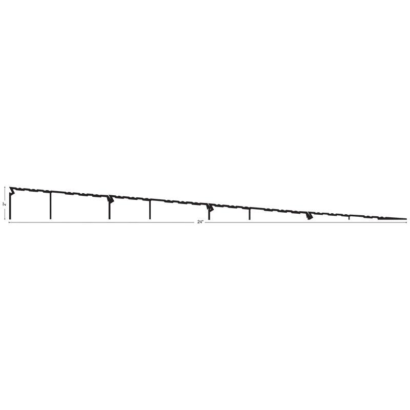 NGP R200 ADA Wheelchair Ramp Threshold – 24" x 2" High