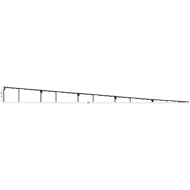 NGP R250 ADA Wheelchair Ramp 30" Wide x 2-1/2" High