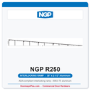 NGP R250 ADA Wheelchair Ramp Threshold 30" x 2-1/2" – Fire Rated UL Listed ANSI/BHMA