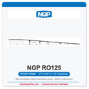 NGP RO125 ADA Offset Interlocking Wheelchair Ramp Threshold 21" x 1/4" x 1-1/4" – National Guard Products
