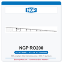 NGP RO200 ADA Offset Interlocking Wheelchair Ramp 30" x 1/4" x 2" – National Guard Products