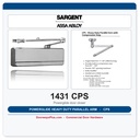 Sargent 1431 CPS Powerglide Heavy Duty Parallel Arm Door Closer with Compression Stop