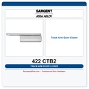 Sargent 422 CTB2 Cam Action Door Closer | Non-Hold Open Track Arm | ANSI Grade 1 ADA UL Listed 3-Hr Fire Rated
