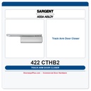 Sargent 422 CTHB2 Cam Action Door Closer | Hold Open Track Arm | ANSI Grade 1, ADA, UL Listed