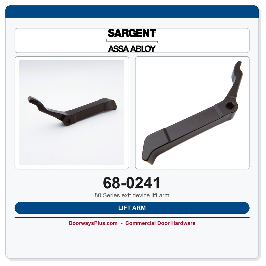 Sargent 68-0241 Lift Arm | 80 Series Exit Device Replacement Part
