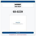Sargent 68-0239 Pivot Pin | 80 Series Exit Device Lift Arm