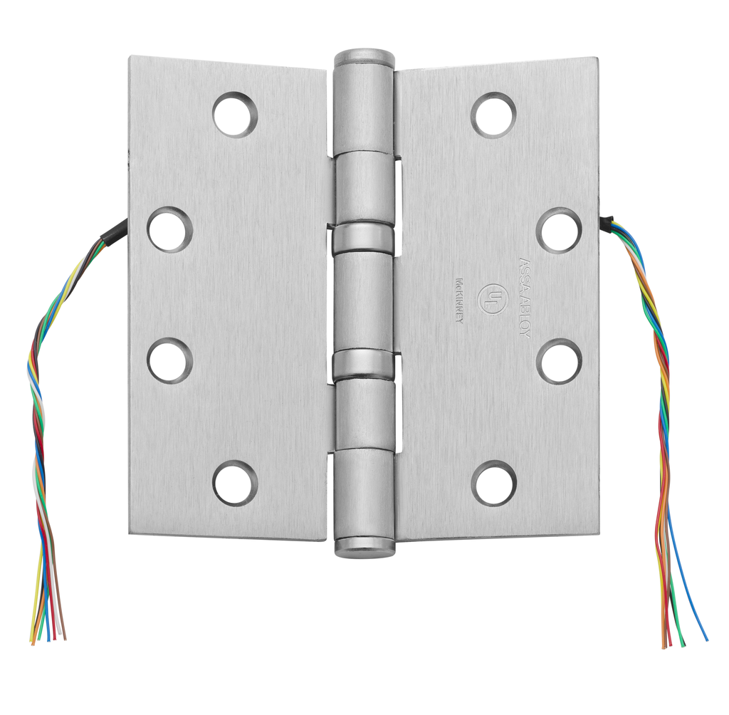 McKinney TA2714 CC8 Electrified Hinge | 4-1/2x4-1/2 8-Wire Concealed Circuit Ball Bearing US26D