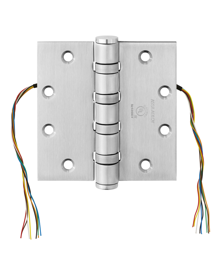 McKinney T4A3786 CC8 Heavy Weight Electric Hinge 4-1/2" x 4-1/2" | 8-Wire Concealed Circuit