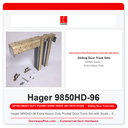 Hager 9850HD-96 Extra Heavy Duty Pocket Door Track Set with Studs – 96" BHMA Grade 1