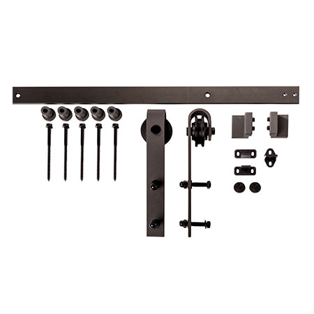 Hager 9457 eConestoga 72" Face Mount Barn Door Track Kit – ANSI/BHMA Grade 1, 250 lb