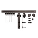 Hager 9457 eConestoga 72" Face Mount Barn Door Track Kit – ANSI/BHMA Grade 1, 250 lb