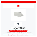Hager 9459 Surface Jamb Mounted Barn Door Privacy Lock – ADA Compliant