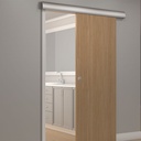 Hager 9710HD 72" Heavy Duty Wall Mount Sliding Door Hardware Set – 250 lb, BHMA Grade 1