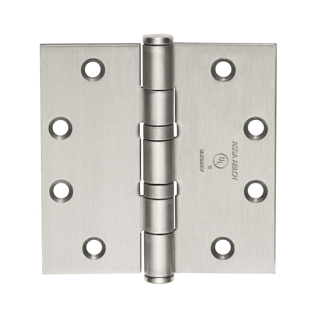 McKinney TA2314 4x4 Ball Bearing Hinge | US32D Satin Stainless Steel | UL Fire Rated