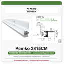 Pemko 2815CM Magnetic Weatherstrip – Aluminum | Frame Head Smoke & Door Seal