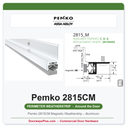Pemko 2815CM Magnetic Weatherstrip – Aluminum | Frame Head Smoke & Door Seal