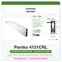 Pemko 4131CRL Fire-Rated Automatic Door Bottom – Clear Anodized Aluminum, UL 10C 3-Hour