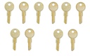 Ilco Y11 BR Yale Keyway Key Blank – Solid Brass Nickel Plated – Pack of 10