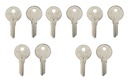 Ilco 1069 RO1 Key Blank – National Keyway, Brass Nickel Plated – Pack of 10
