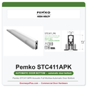Pemko STC411APK Acoustic Full Mortise Automatic Door Bottom | UL 10C & UL 1784 Fire & Sound Rated