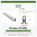 Pemko 411ARL Full Mortise Automatic Door Bottom – Black Neoprene | UL 10C Fire & Smoke Rated
