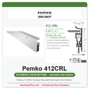 Pemko 412CRL Surface Mounted Automatic Door Bottom | Clear Anodized | 3/4" Drop | UL 10C Fire Rated