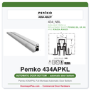 Pemko 434APKL Full Mortised Automatic Door Bottom | Aluminum | UL 10C Fire Rated & UL 1784 Smoke Seal