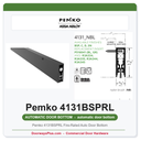 Pemko 4131BSPRL Fire-Rated Auto Door Bottom | Black Suede 3/4" Drop | UL 10C
