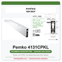 Pemko 4131CPKL Fire-Rated Automatic Door Bottom | 3/4" Drop, UL 10C, Aluminum