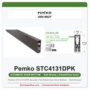 Pemko STC4131DPK Acoustic Fire-Rated Auto Door Bottom – Dark Bronze