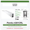 Pemko 4301CRL Automatic Door Bottom | UL 10C Fire Rated | Sponge Neoprene EPDM Seal | Surface or Semi-Mortise