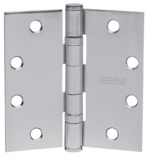 McKinney MacPro MPB79 Ball Bearing Hinge 4-1/2x4-1/2 5-Knuckle Full Mortise 26D UL Listed
