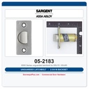 Sargent 05-2183 Latchbolt 2-3/4" Backset Unguarded 6500 Series 65U15 65U65