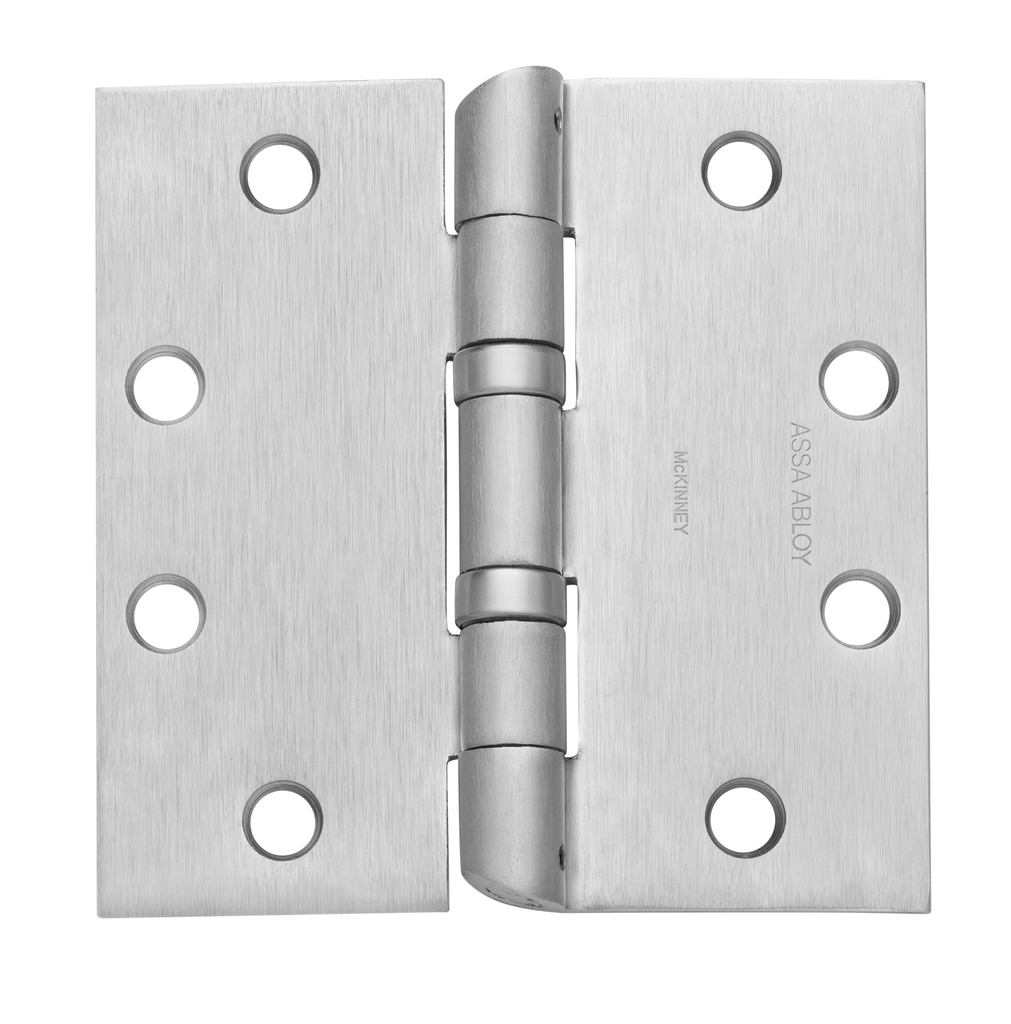 McKinney HTA2714 Hospital Tip Ball Bearing Hinge 4-1/2x4-1/2 US26D Satin Chrome