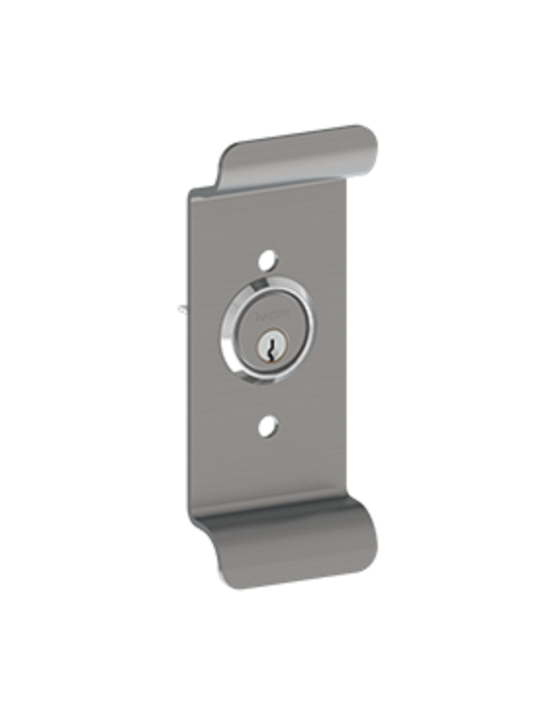 Hager 47RN Outside Exit Trim – Night Latch Storeroom Grip Pull, BHMA Grade 1