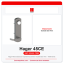 Hager 45CE Classroom Cylinder Escutcheon Outside Exit Trim – 4500 Series