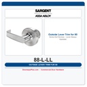 Sargent 88-L-LL Outside Lever Trim for 80 Series Exit Devices – Lever Always Operable
