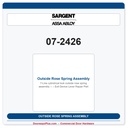 Sargent 07-2426 Outside Rose Spring Assembly – Exit Device Lever Repair Part