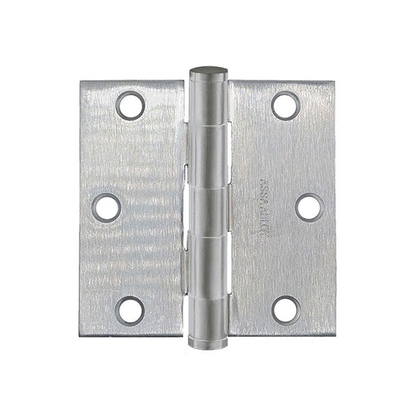 McKinney T2714 Plain Bearing Steel Hinge | 3-1/2" x 3-1/2" | 5-Knuckle Full Mortise | Standard Weight