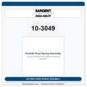 Sargent 10-3049 Outside Rose Spring Assembly | 10-Line 2003–2023 Series